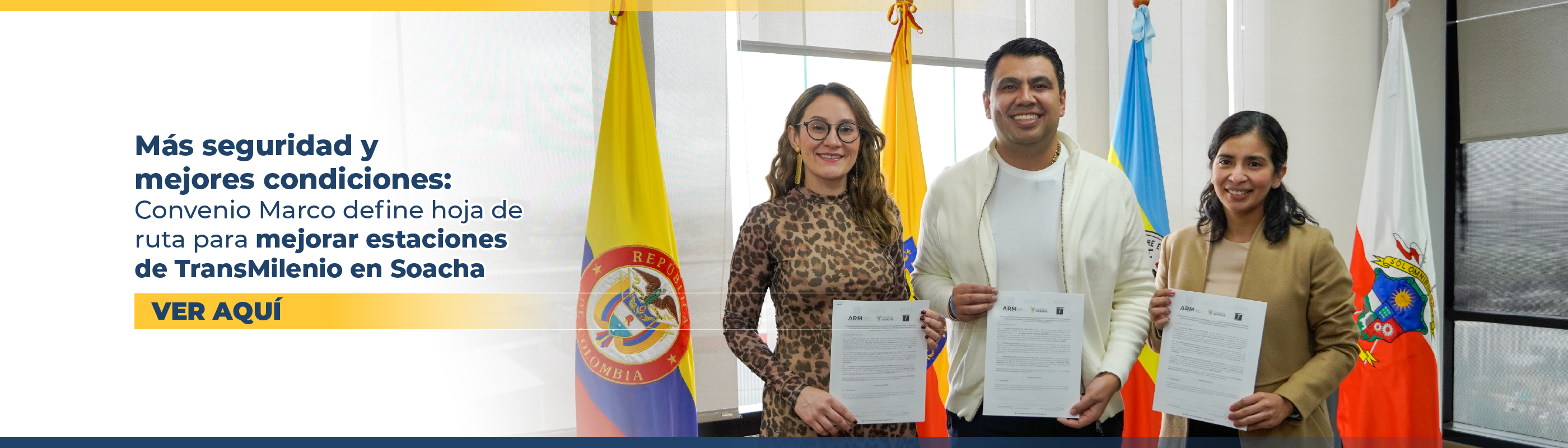 Más seguridad y mejores condiciones: Convenio Marco define hoja de ruta para mejorar estaciones  de TransMilenio en Soacha