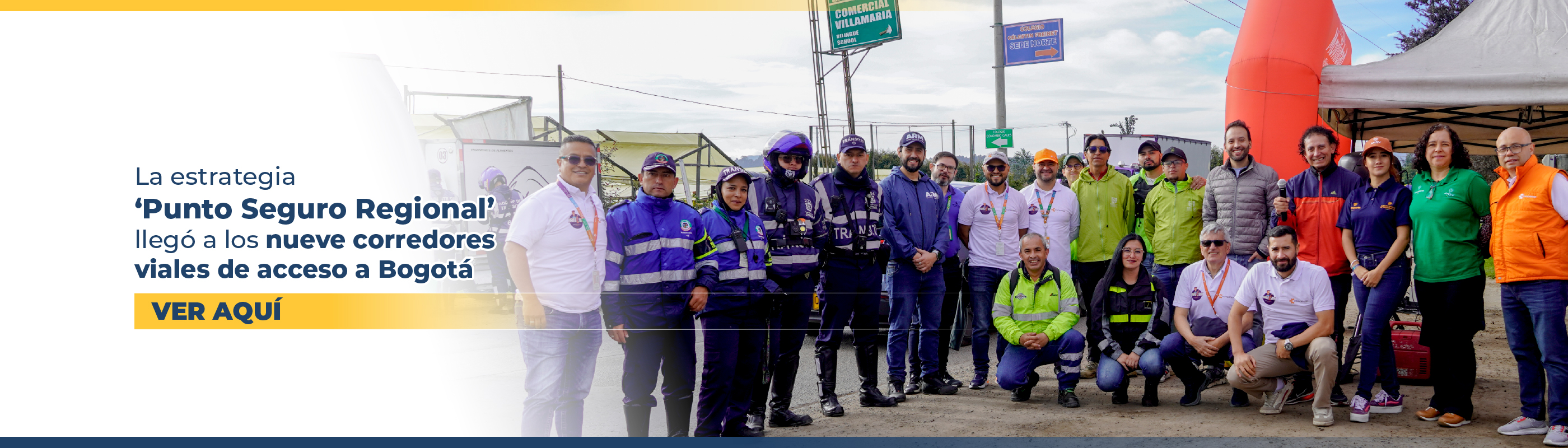 La estrategia "Punto Seguro Regional" llegó a los nueve corredores viales de acceso a Bogotá 